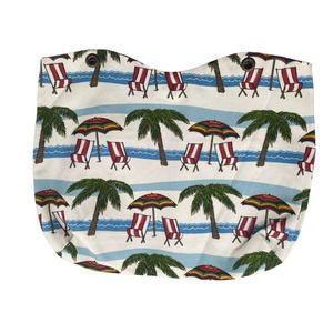 Custom Handmade Palm Trees BEACH SCENE Vintage Purse Fashion Bag MISSING Strap